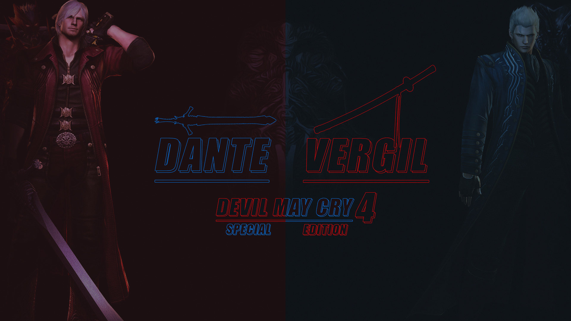 Dante e Vergil, Devil May Cry, 1920x1080 1080p, PC Desktop