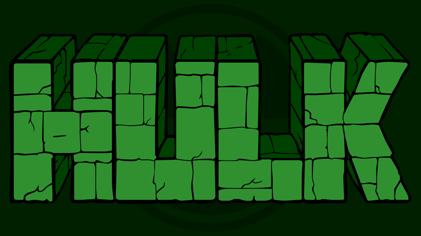 Hulk logo tipografia verde, 1920x1200 Full HD+, PC
