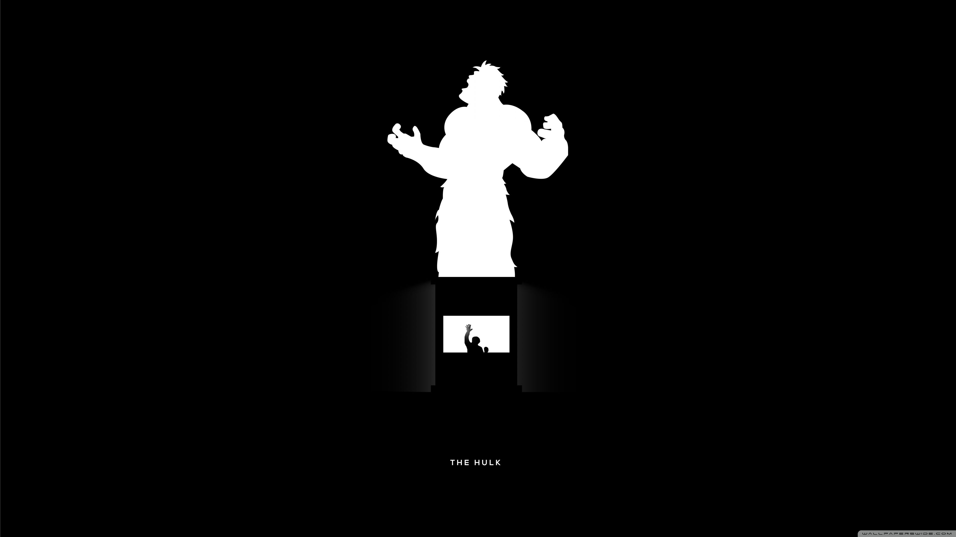 Silhouette verde Hulk, 820x1112 Verticale, Mobile