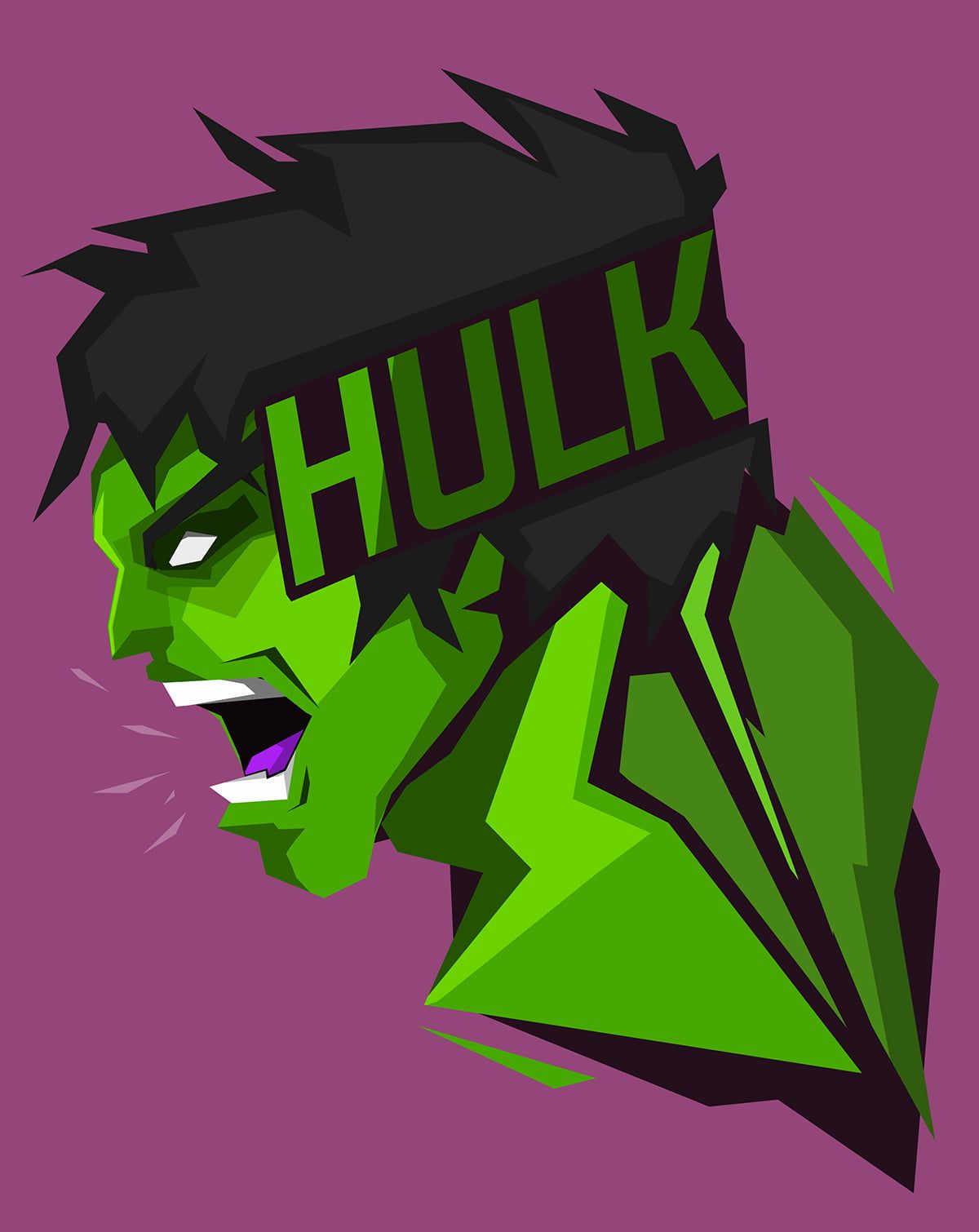 Logo Hulk stilizzato verde, 720x1280 Full HD Verticale, Smartphone