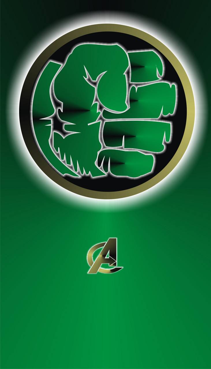 Logo pugno Hulk verde, 731x1280 Verticale, Mobile