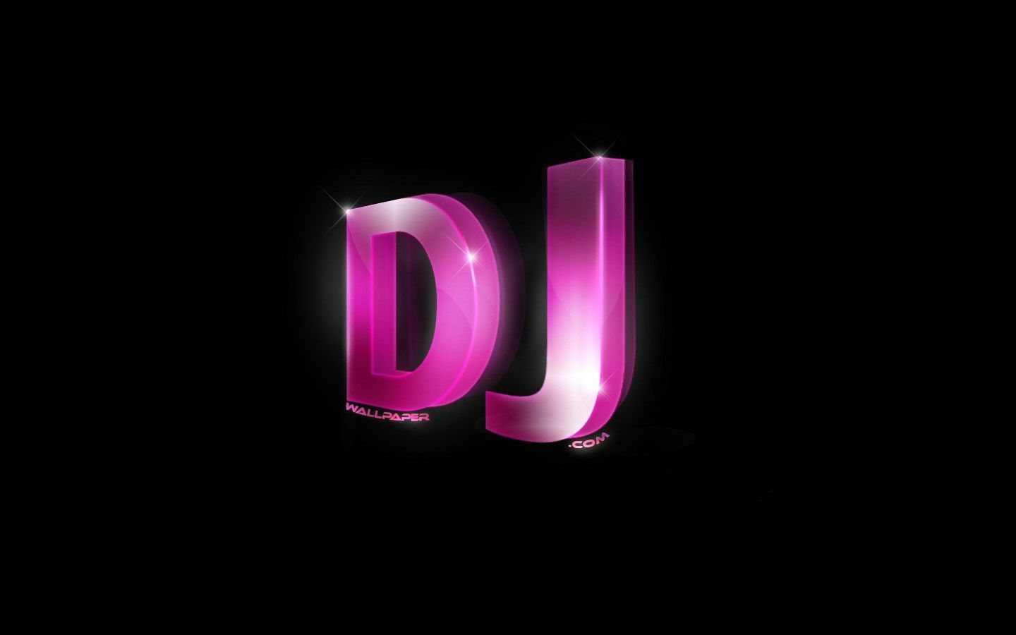 Logo DJ rosa 3D, 1440x900 HD, Desktop