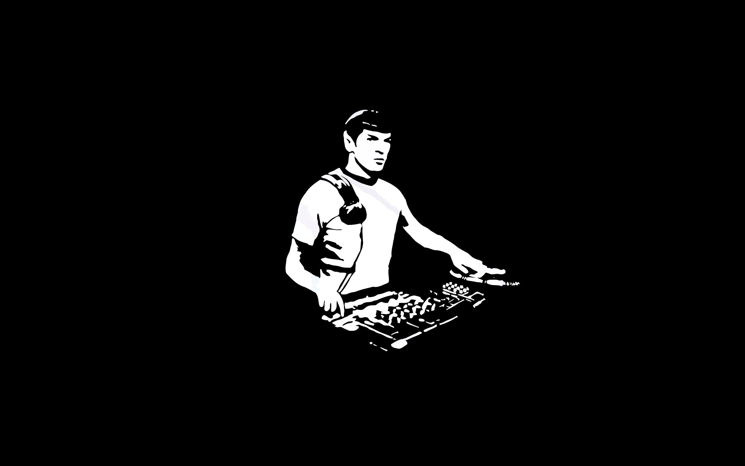 DJ silhouette con mixer, 2560x1600 WQXGA, PC