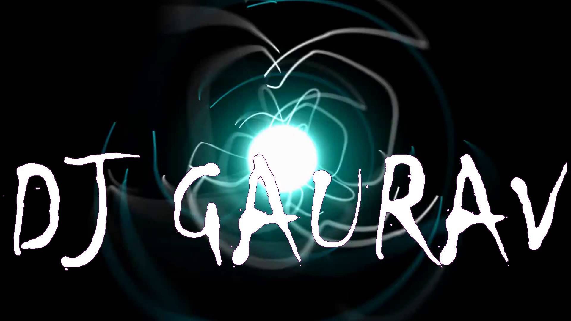 Logo DJ Gaurav luci al neon, 1920x1080 1080p, PC