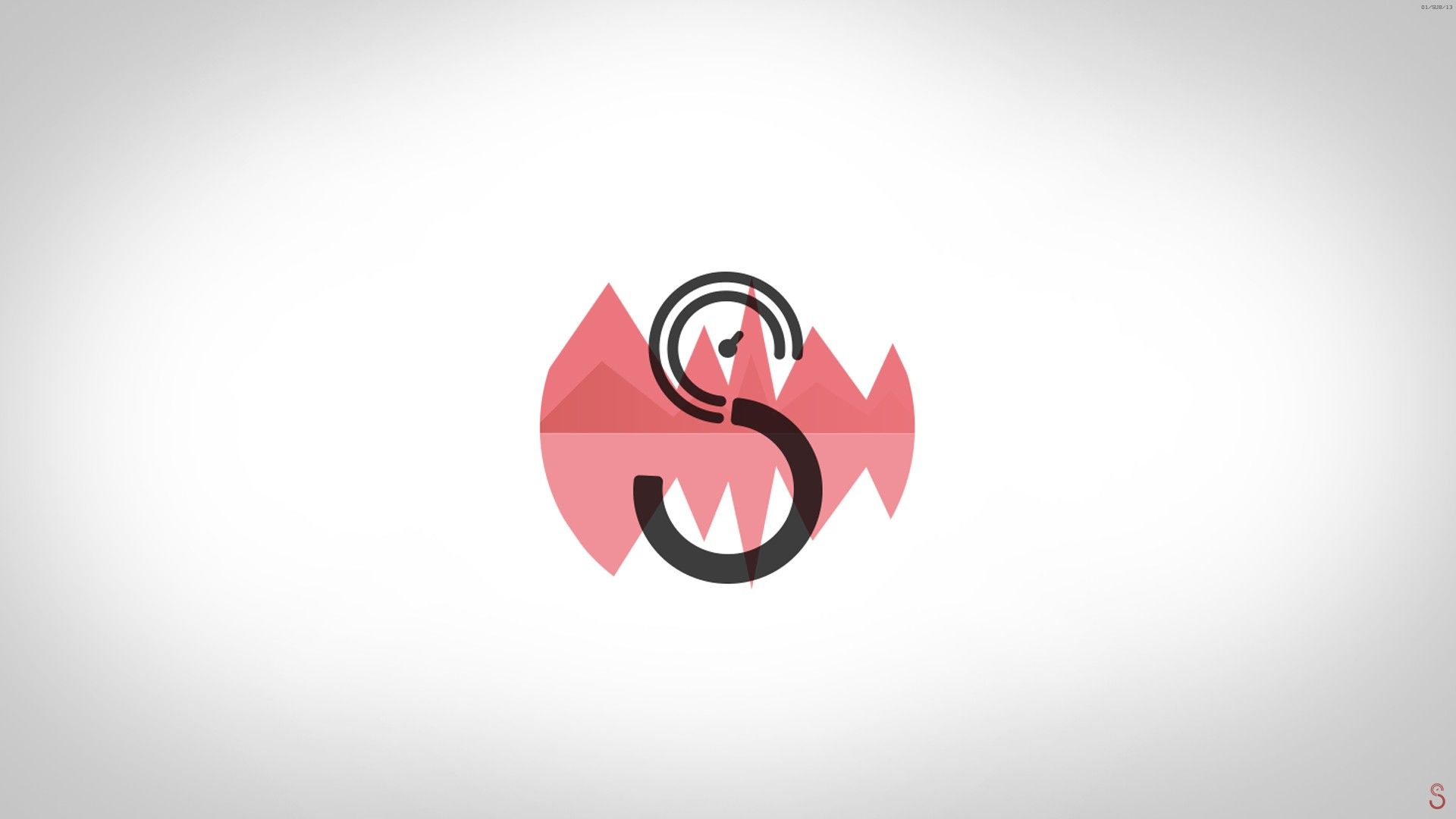 Logo DJ lettera S rosa, 1920x1080 Full HD 1080p, Desktop