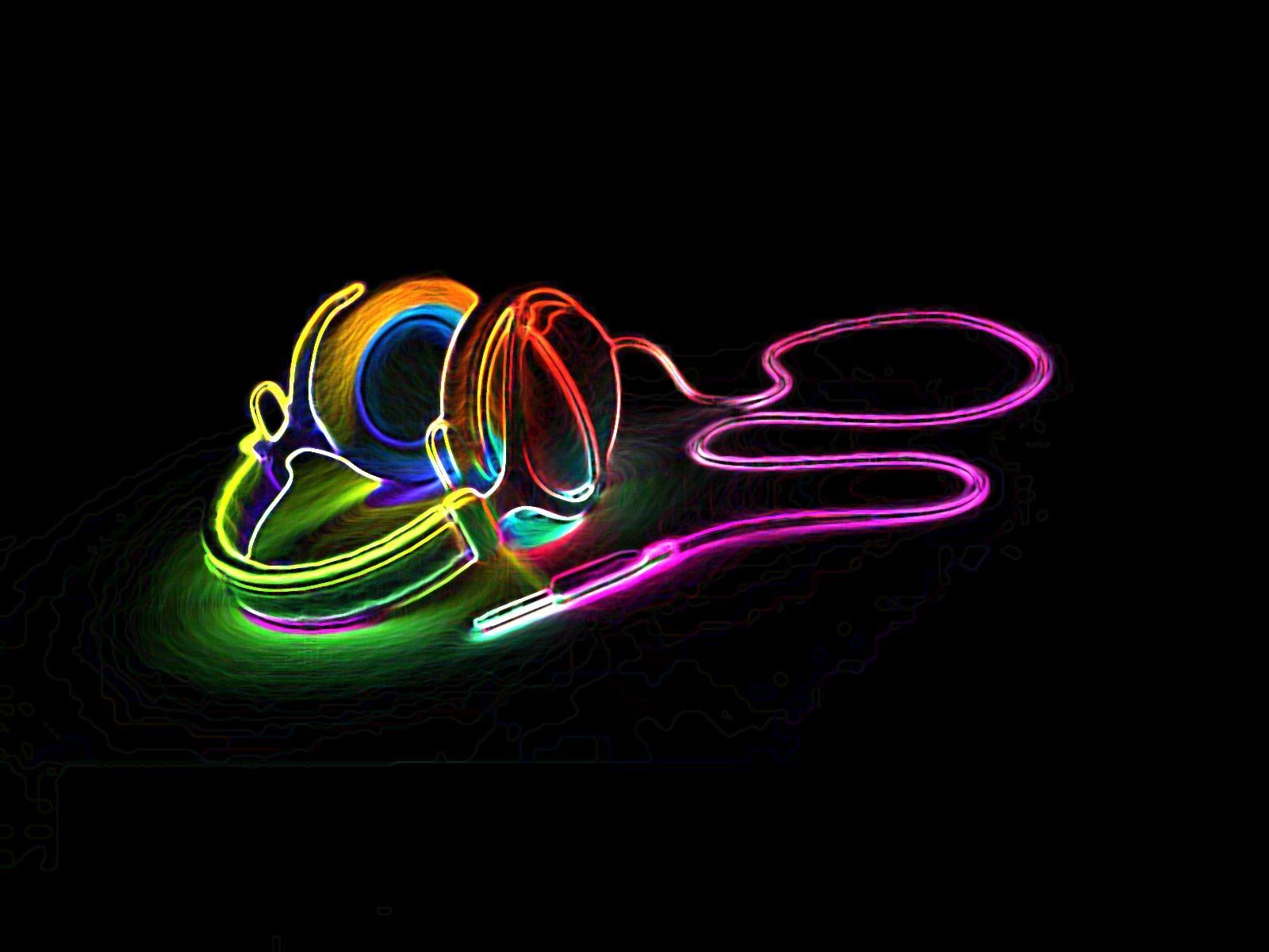 Cuffie DJ neon colorate, 1600x1200 HD Ready, PC