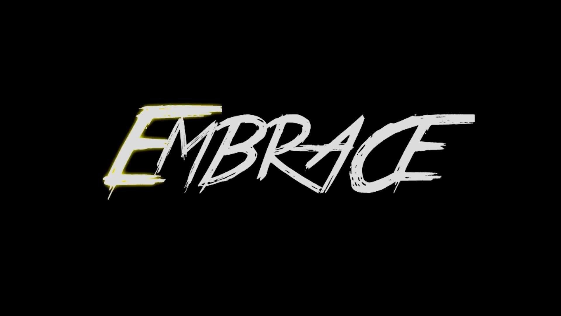 Logo testo Embrace bianco, 1920x1080 Full HD, Desktop