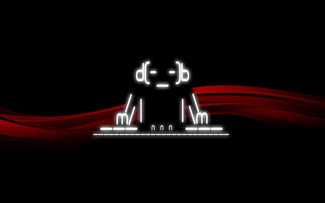 Logo DJ stilizzato faccina, 1280x800 HD, Desktop