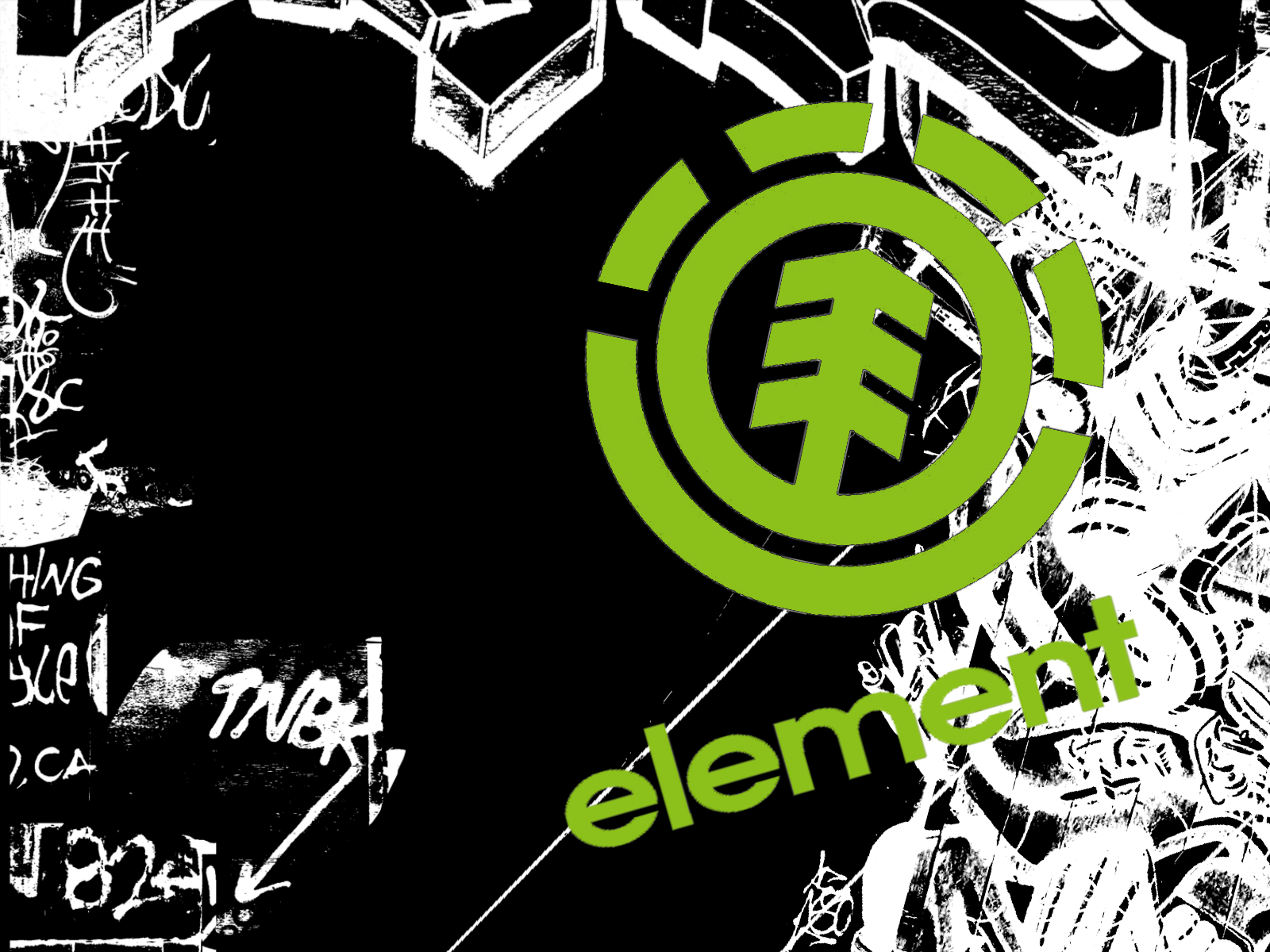 Logo Element Skateboards verde, 1600x1200 HD, ROG Asus Laptop