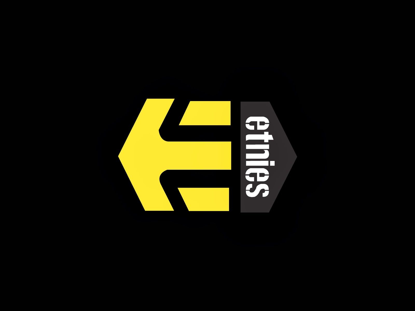 Logo Etnies giallo nero, 1600x1200 HD, Desktop