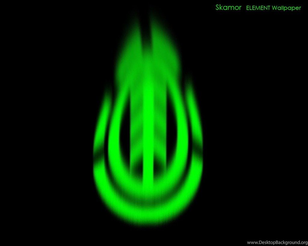 Logo Element Skateboards verde, 1024x819 HD, PC