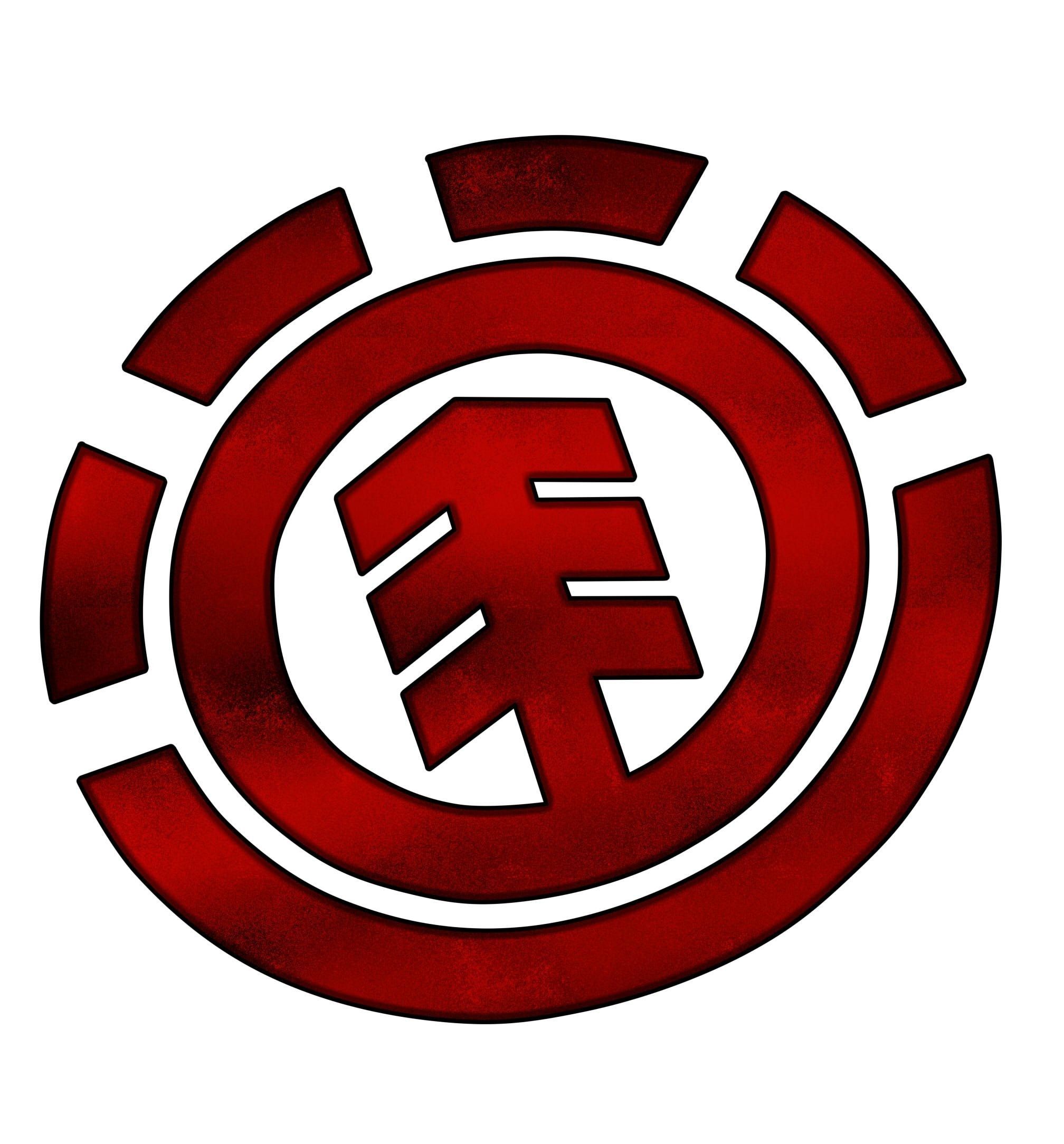 Logo Element Skateboards rosso, 2016x2168 Full HD Verticale, iPhone