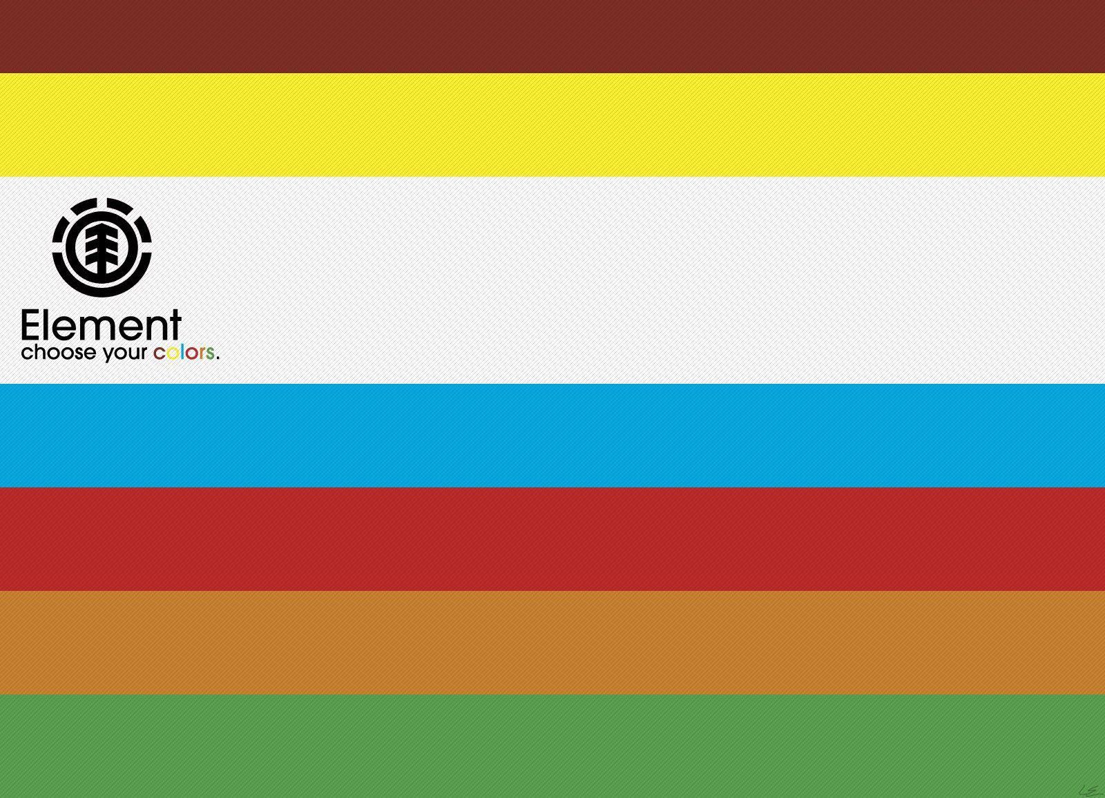 Logo Element Skateboards a strisce, 1600x1156 HD Ready, Notebook Gaming