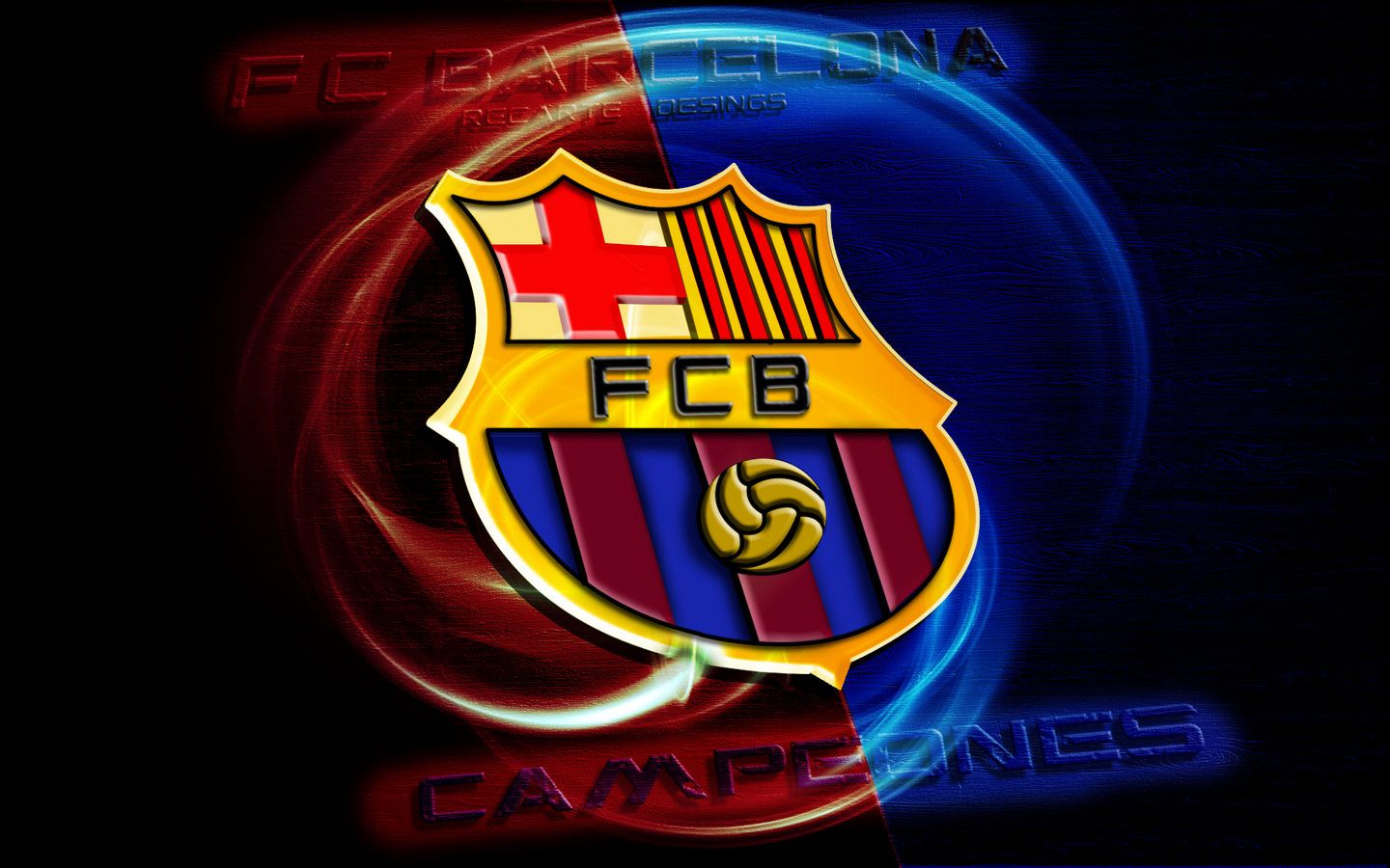 Logo FC Barcelona astratto, 1440x900 HD, Desktop