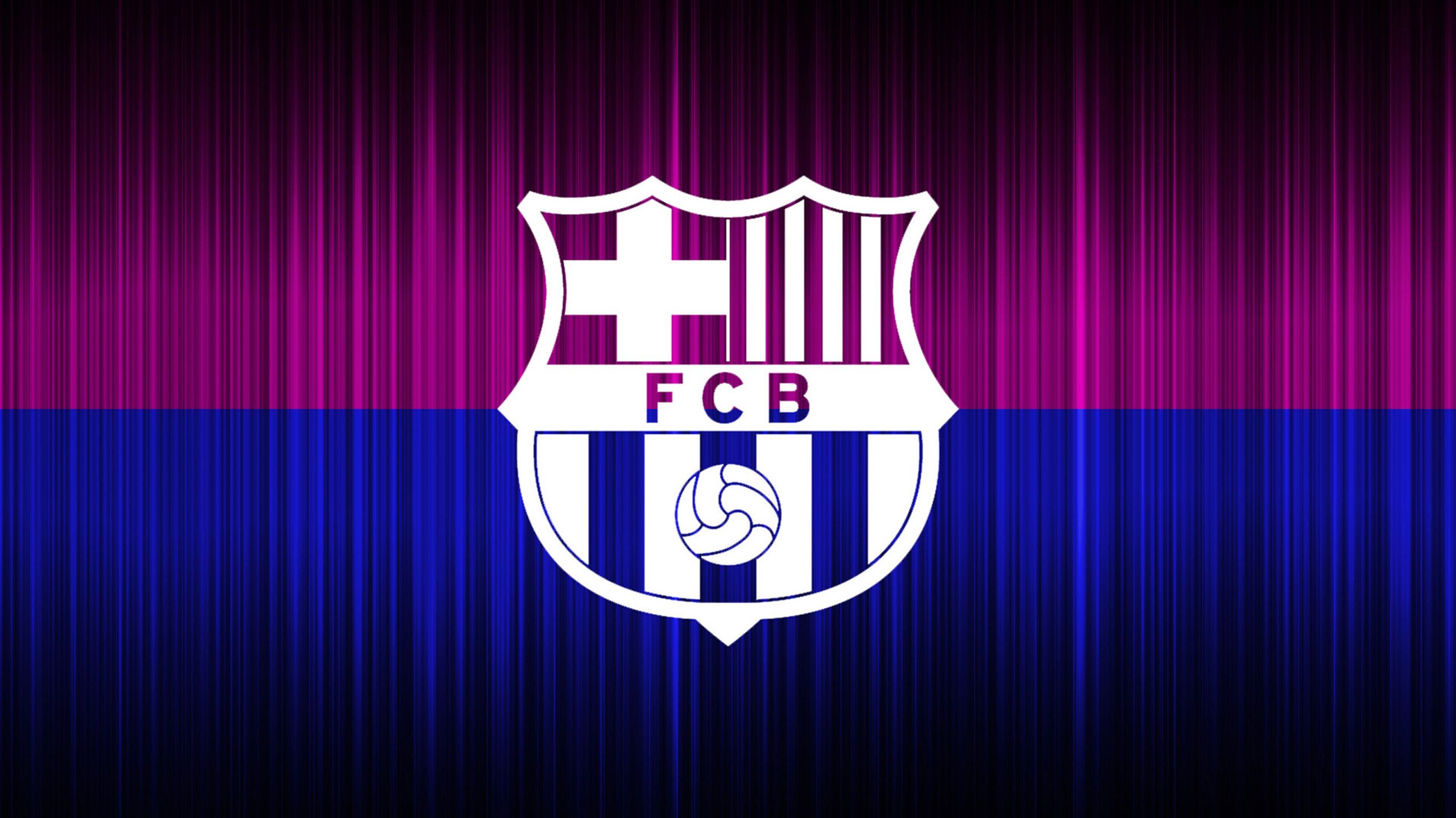 Logo FC Barcelona sfondo bicolore, 2560x1440 2K, Desktop