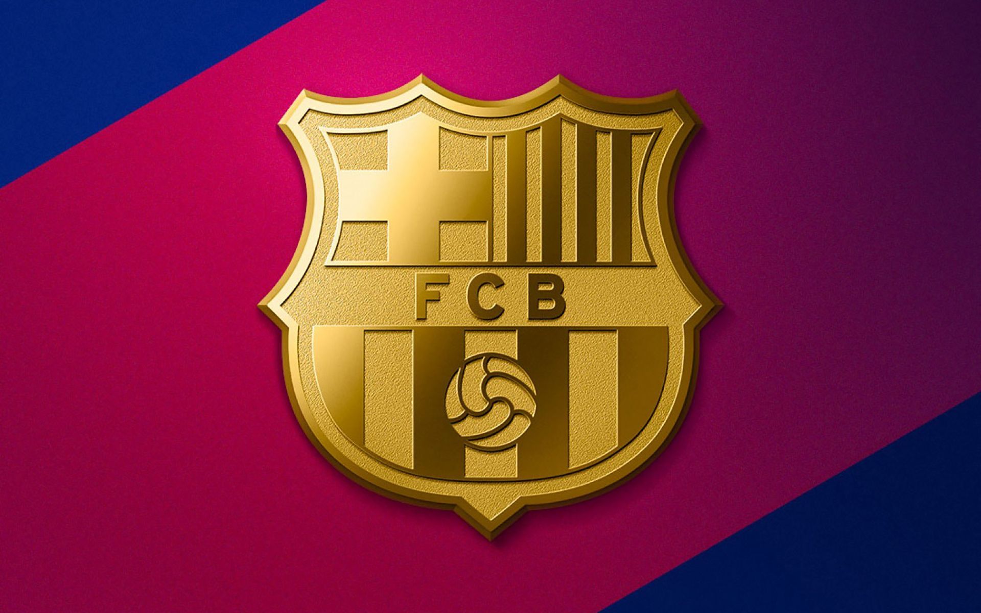 Logo FC Barcelona dorato, 1920x1200 WUXGA, iMac