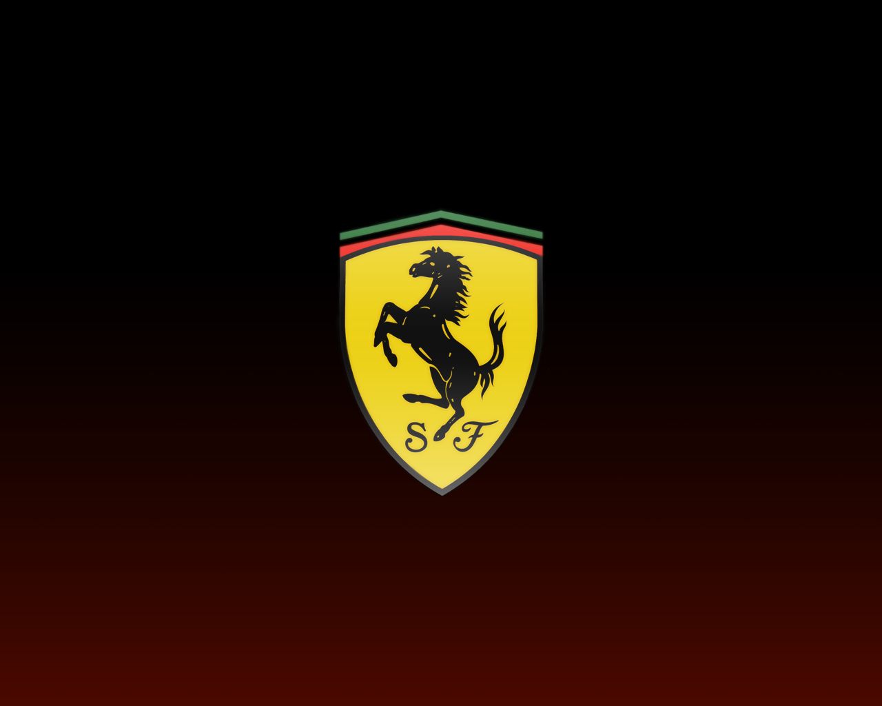 Logo Ferrari cavallino rampante, supercar italiana, 1280x1024 720p, PC
