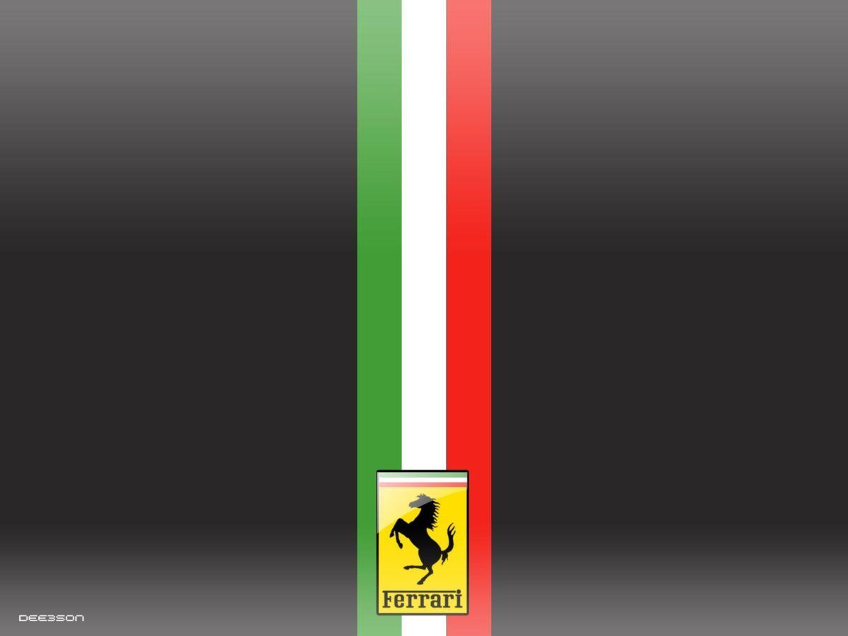 Logo Ferrari cavallino su nero, 1280x800 HD, Desktop
