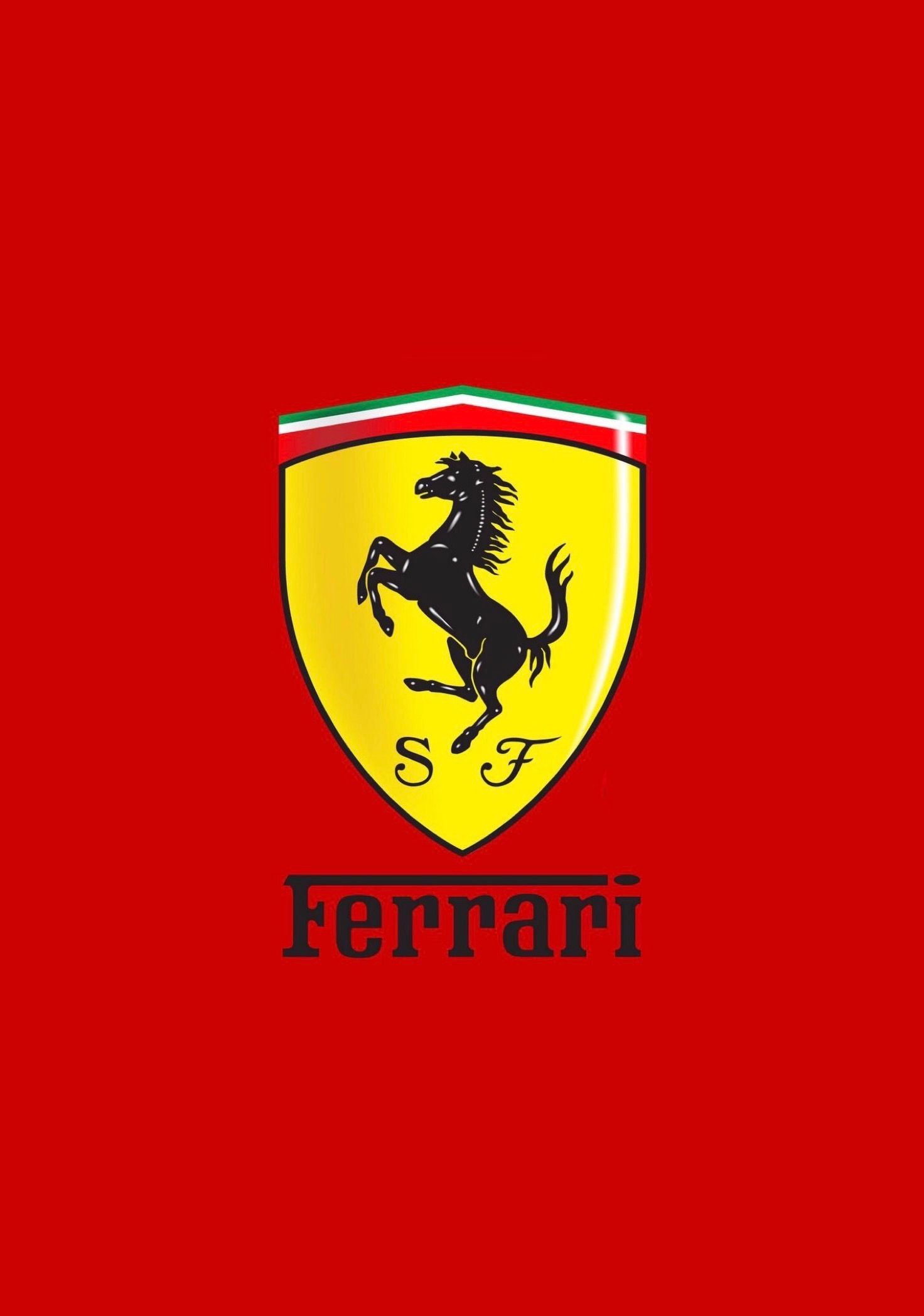 Logo Ferrari cavallino su rosso, 1472x2094 Verticale, Android