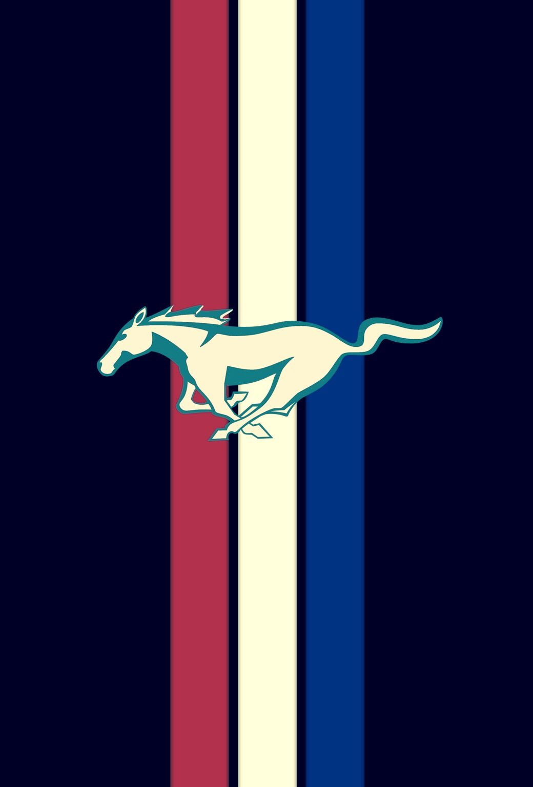 Logo Ford Mustang cavallo strisce, 1040x1536 Full HD Verticale, iPhone