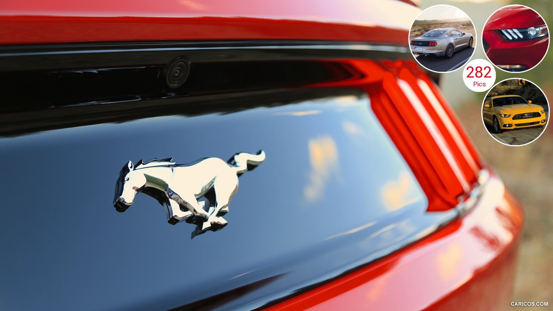 Logo Ford Mustang, auto rosse notte, 1200x750 HD, Laptop