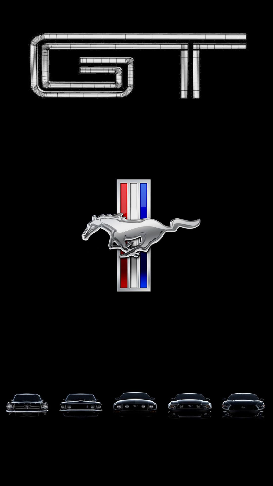 Logo Ford Mustang GT, 1080x1920 Full HD Verticale, Samsung Galaxy