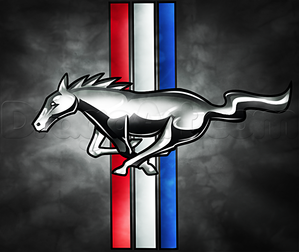 Logo Ford Mustang cavallo argento, 1000x842 HD, PC Desktop