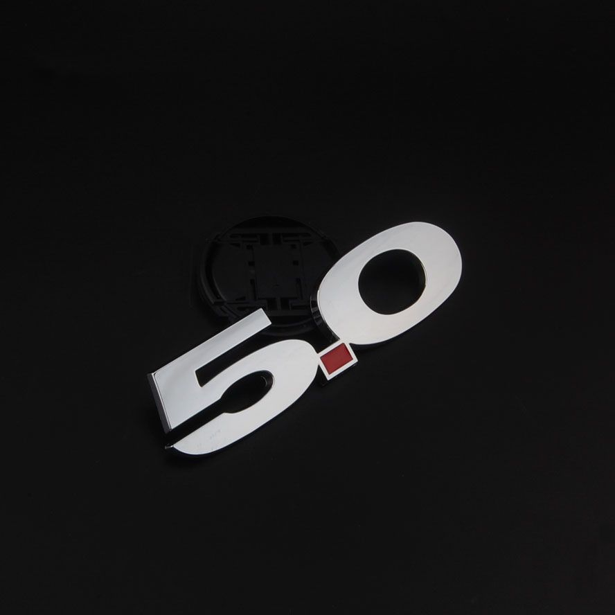 Emblema 5.0 cromato nero, 888x888 HD, Laptop