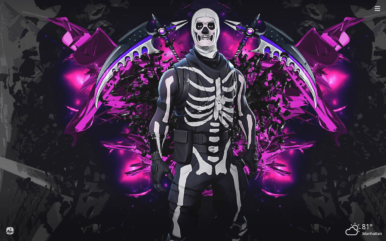 Fortnite Skull Trooper scheletro, 1280x800 HD, Desktop