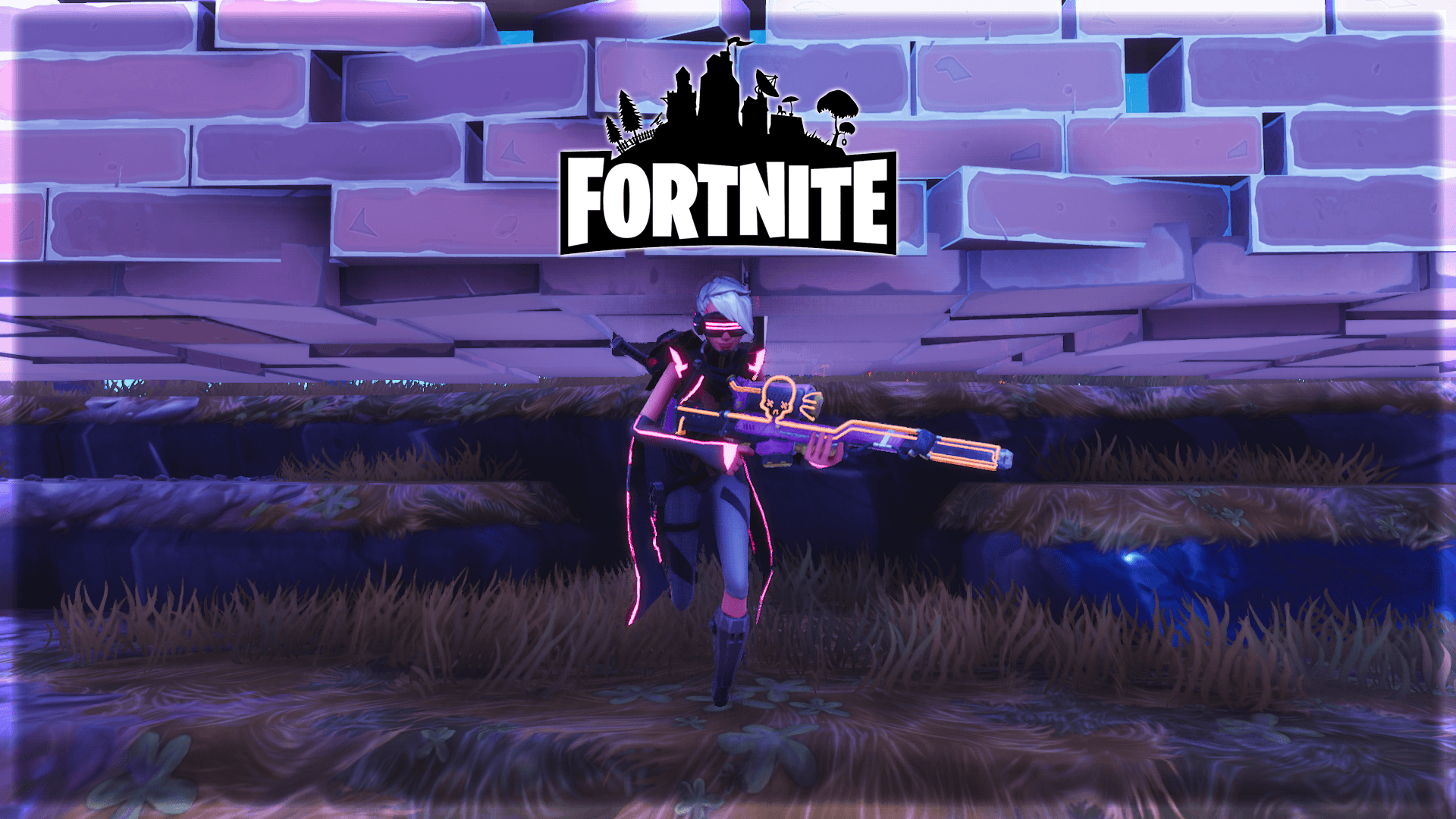 Fortnite Omega personaggio luci arancioni, 1920x1080 1080p, Desktop