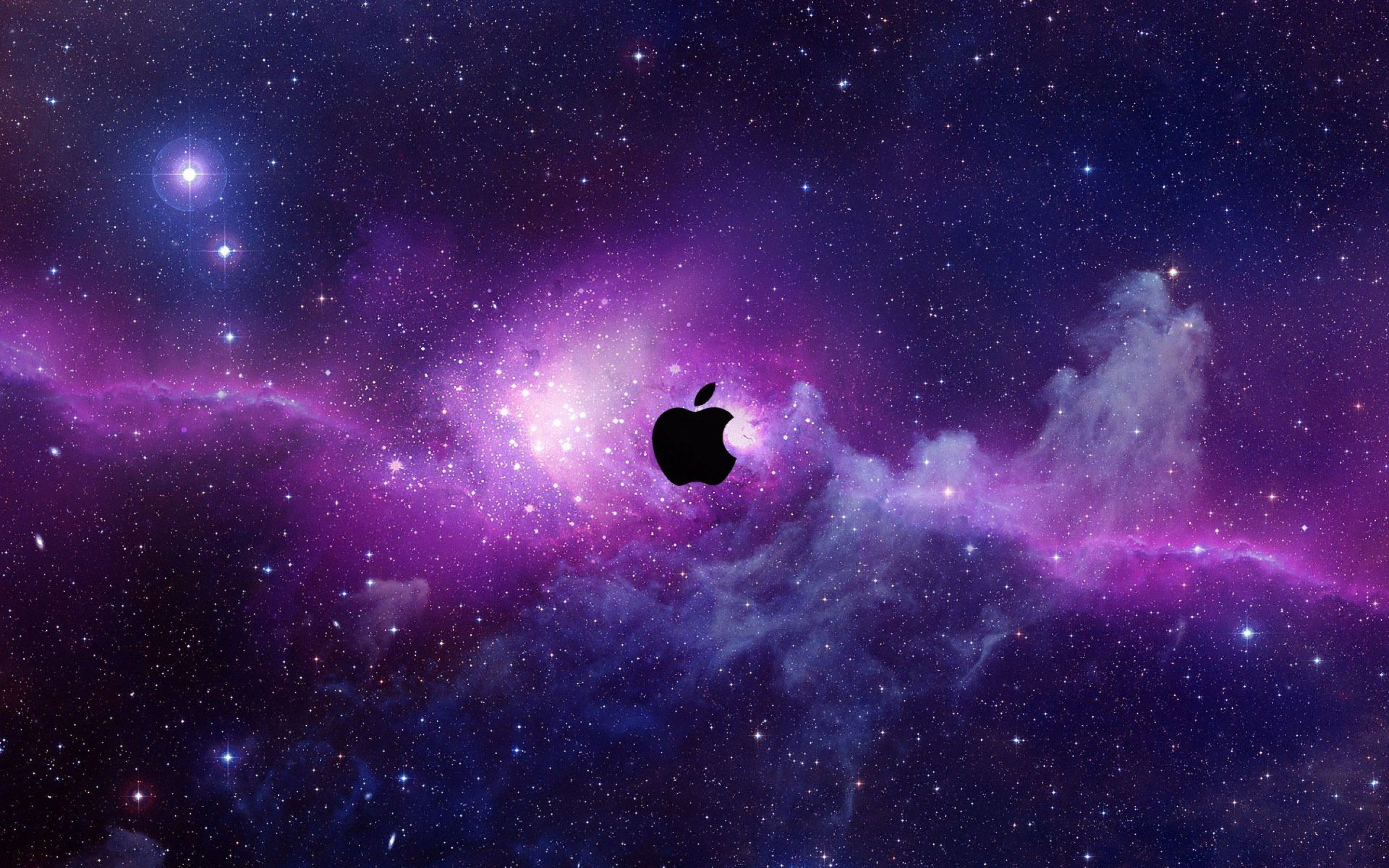 Logo Apple su galassia viola, Cupertino, 2880x1800 2K+, PC