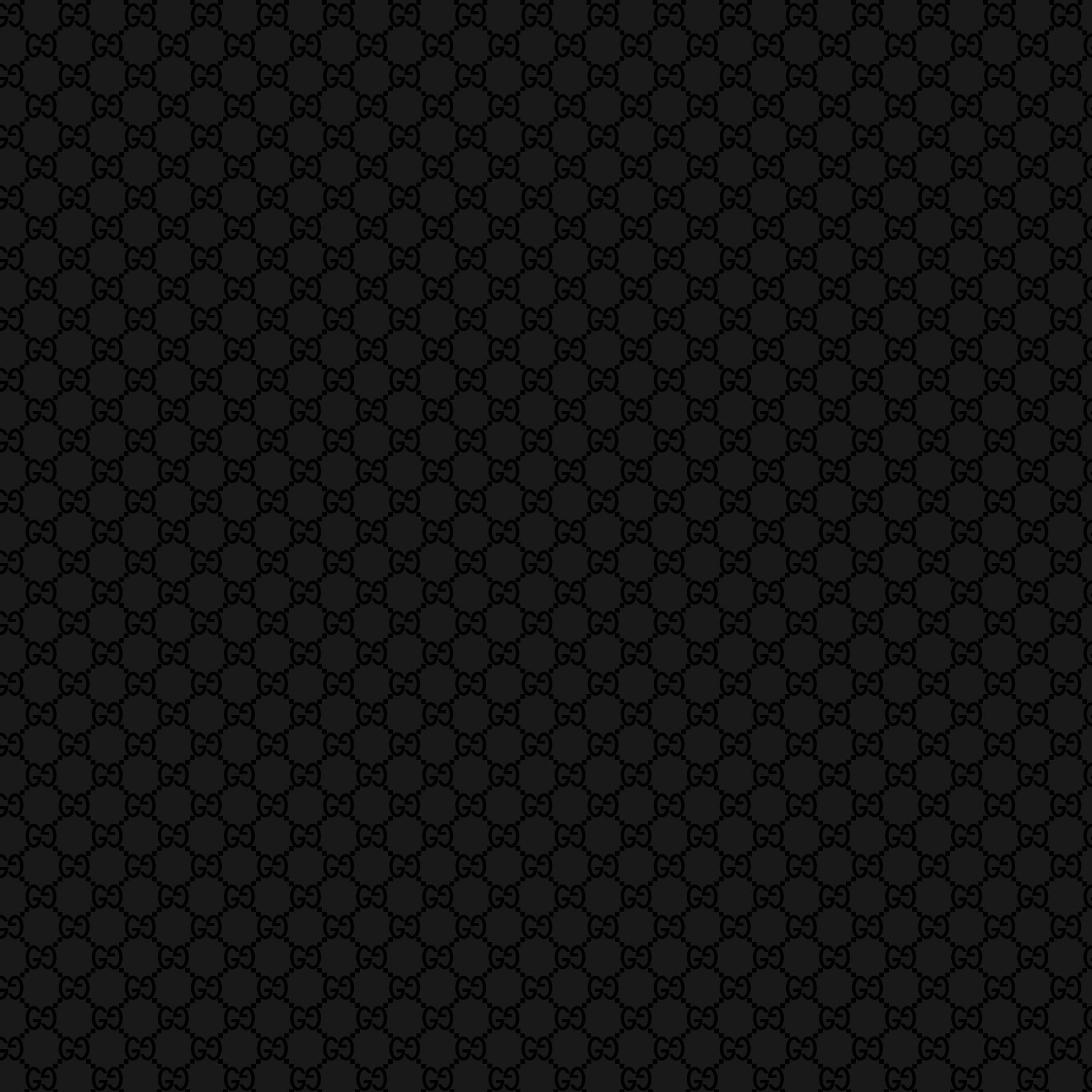 Logo Gucci nero pattern, 750x1334 Verticale, iPhone