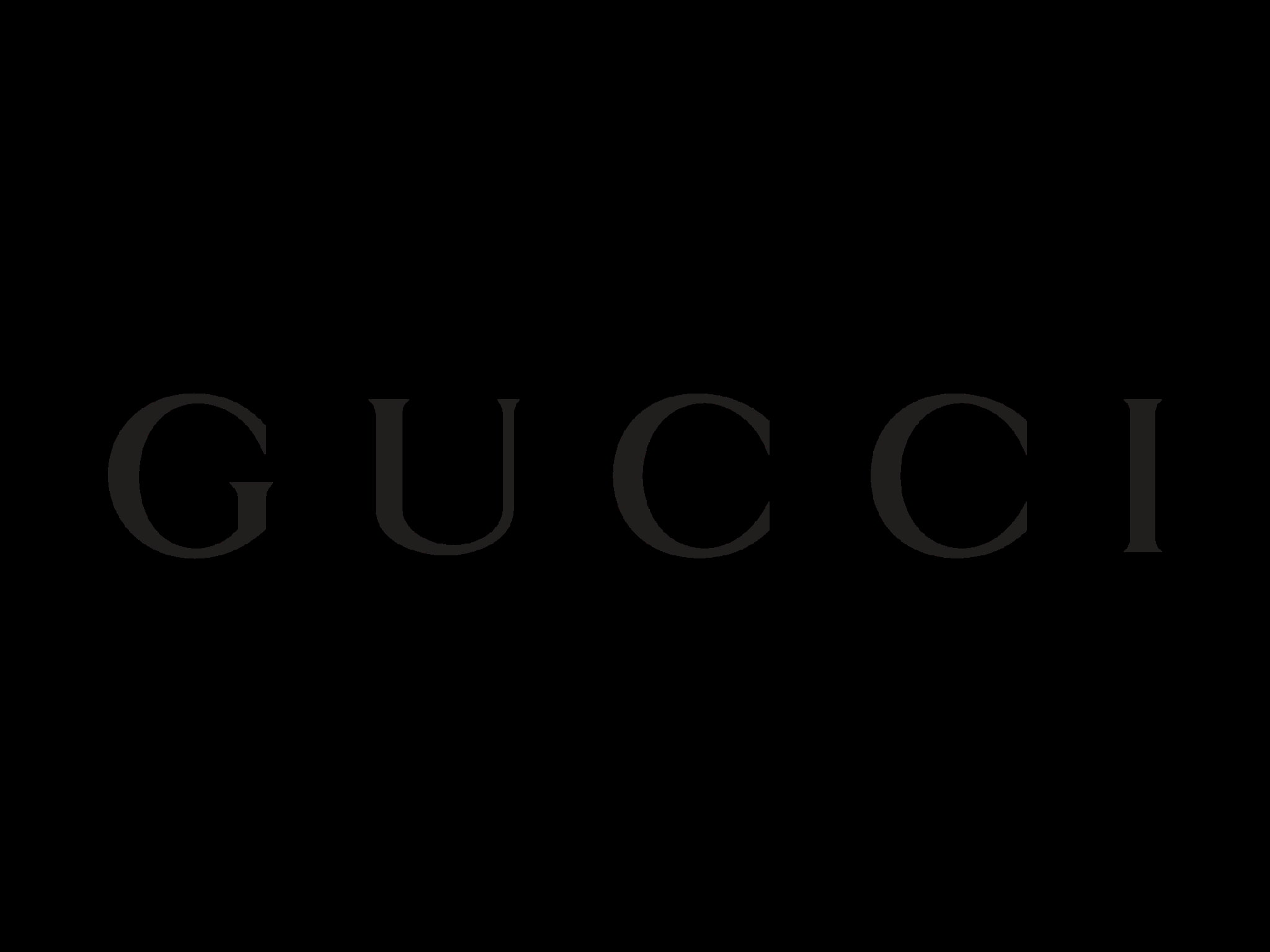 Logo Gucci nero su bianco, 1920x1200 Full HD+, Desktop