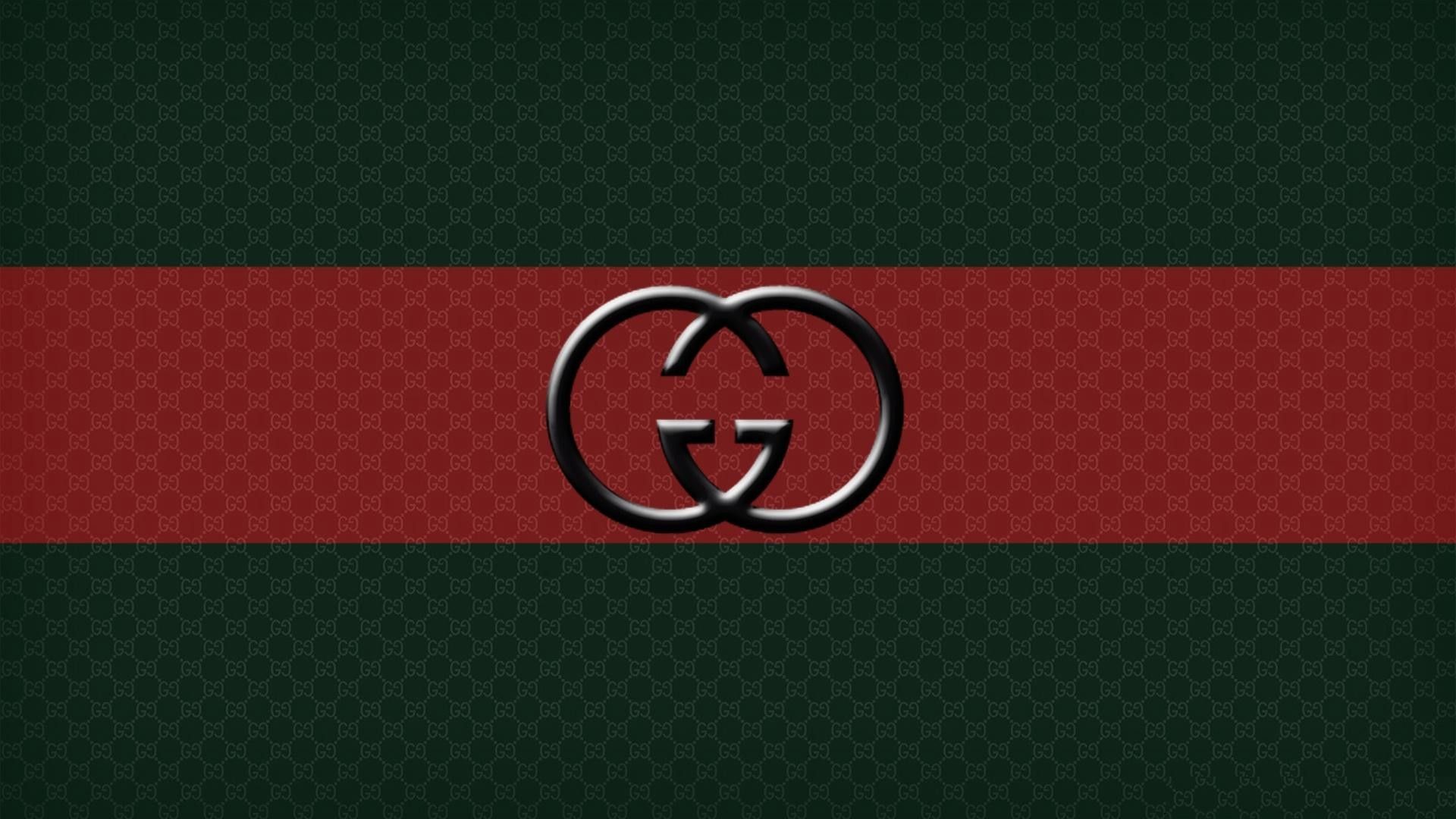 Logo Gucci nero su nero, 2560x1600 2K, MacBook Pro