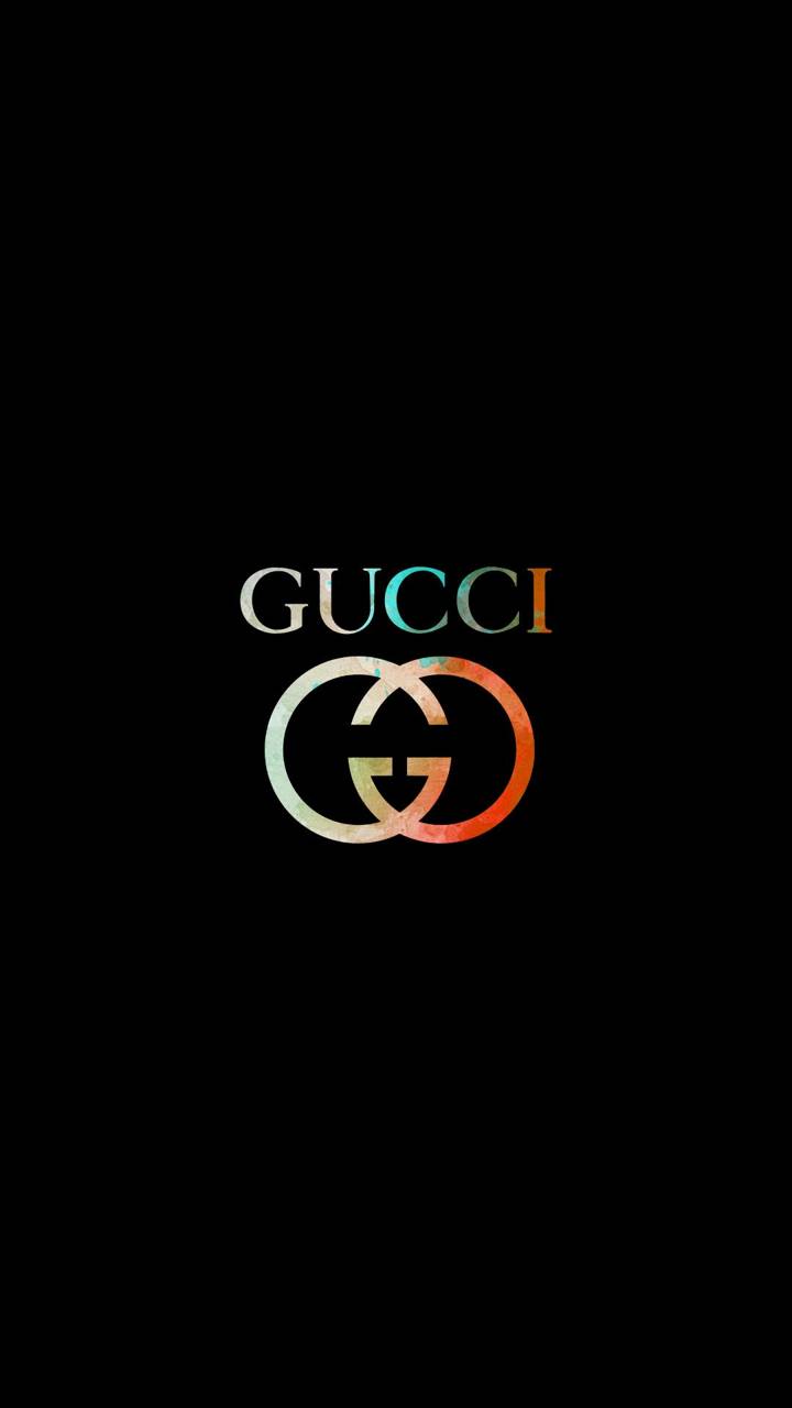 Logo Gucci sfondo nero, 720x1280 Verticale, Telefono