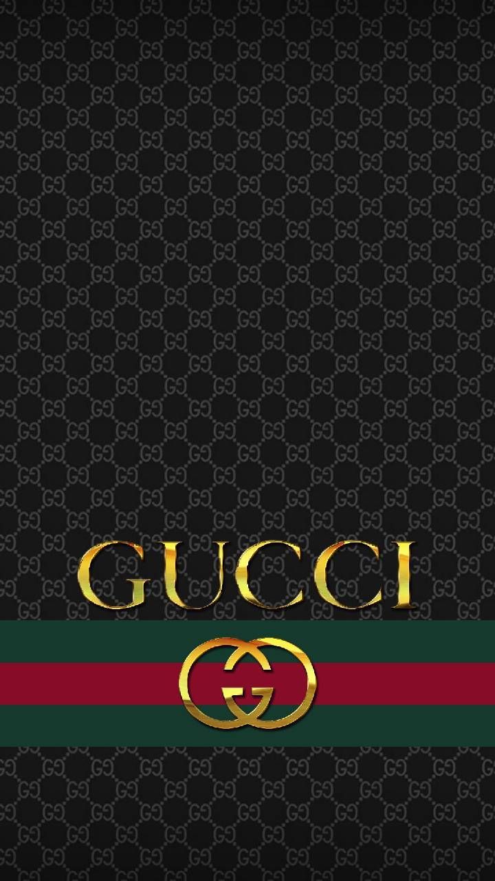 Logo Gucci oro nero, 720x1280 Full HD Verticale, iPhone