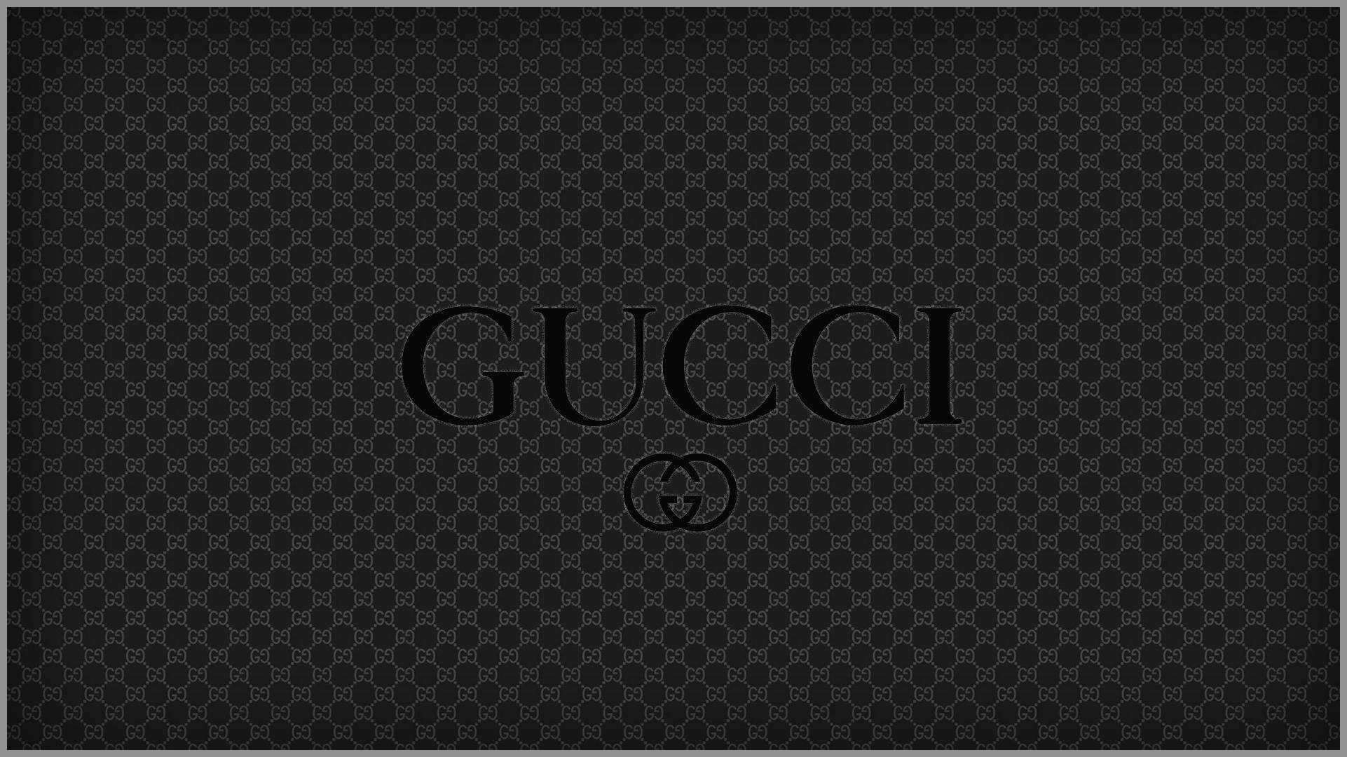 Logo Gucci grigio scuro, 1920x1080 1080p, PC
