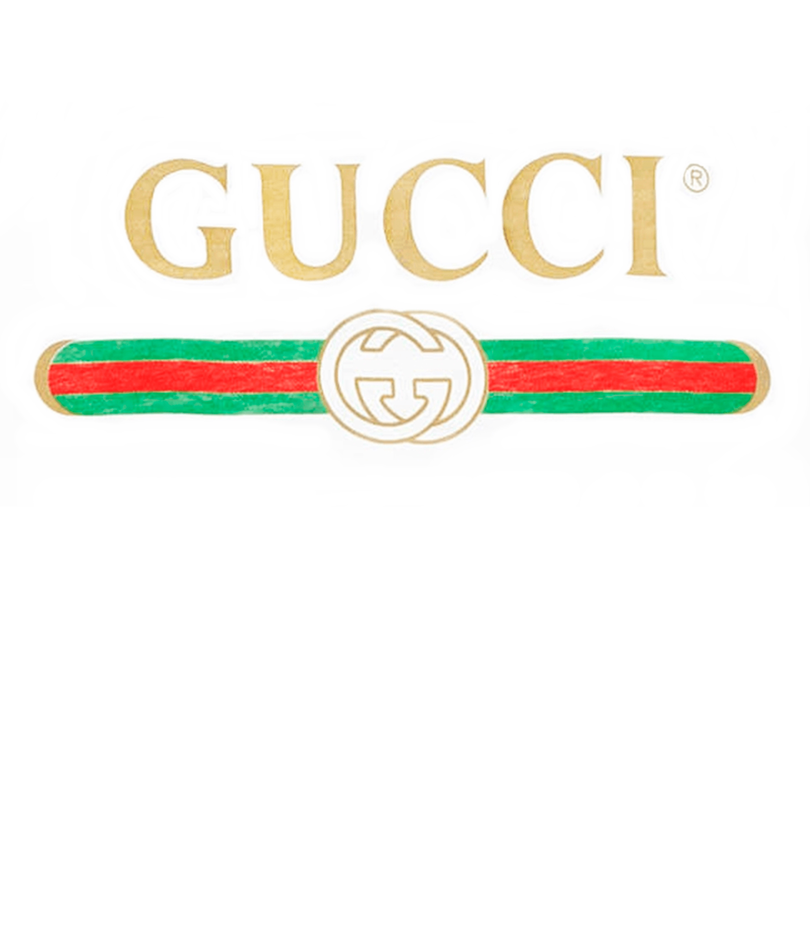 Logo Gucci dorato righe verdi rosse, 2800x3200 Verticale, Telefono