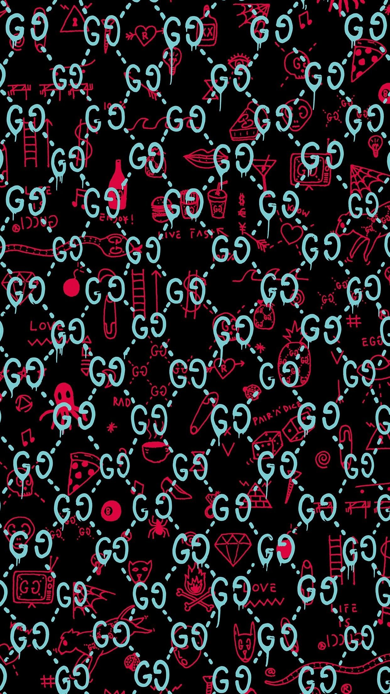 Logo Gucci grigio scuro, 1920x1080 Full HD 1080p, PC