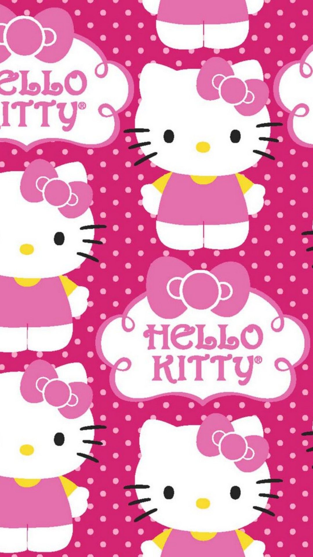 Hello Kitty fiori sfondo rosa, 1024x768 HD, Laptop