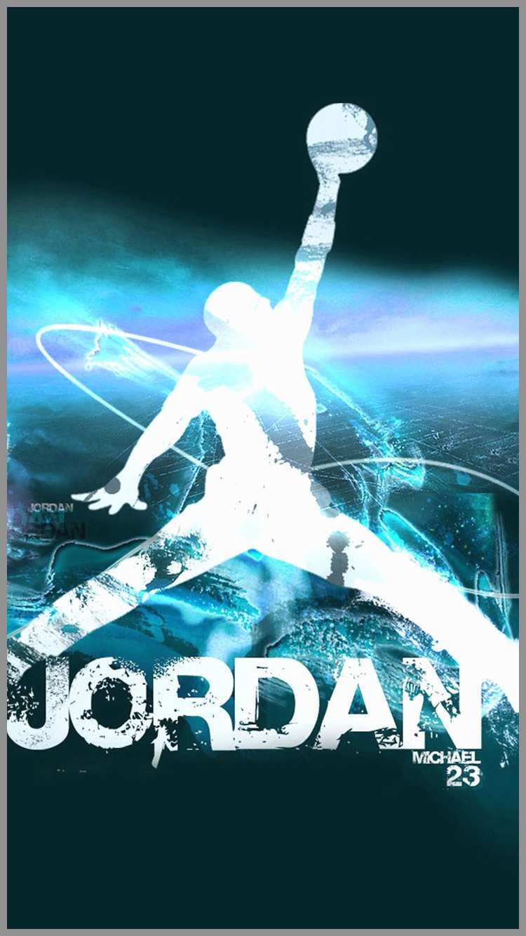 Logo Jordan Jumpman blu, 750x1334 Full HD Verticale, iPhone Plus