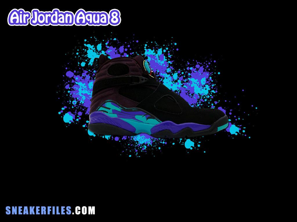 Air Jordan 8 Aqua sneaker, 1024x768 HD, Laptop