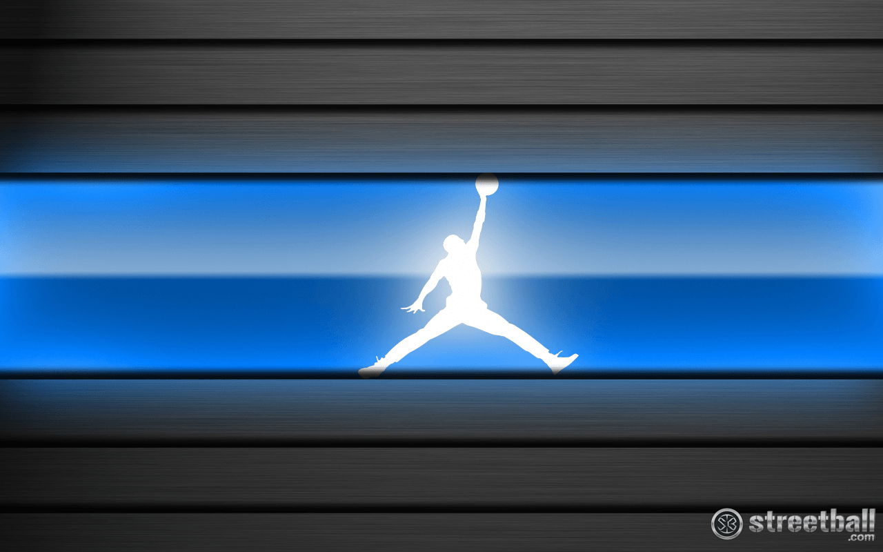 Logo Jordan Flight blu, 1280x800 720p, PC