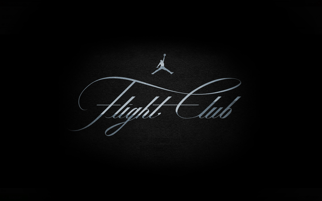 Logo Jordan Flight Club nero, 1280x800 HD, Desktop