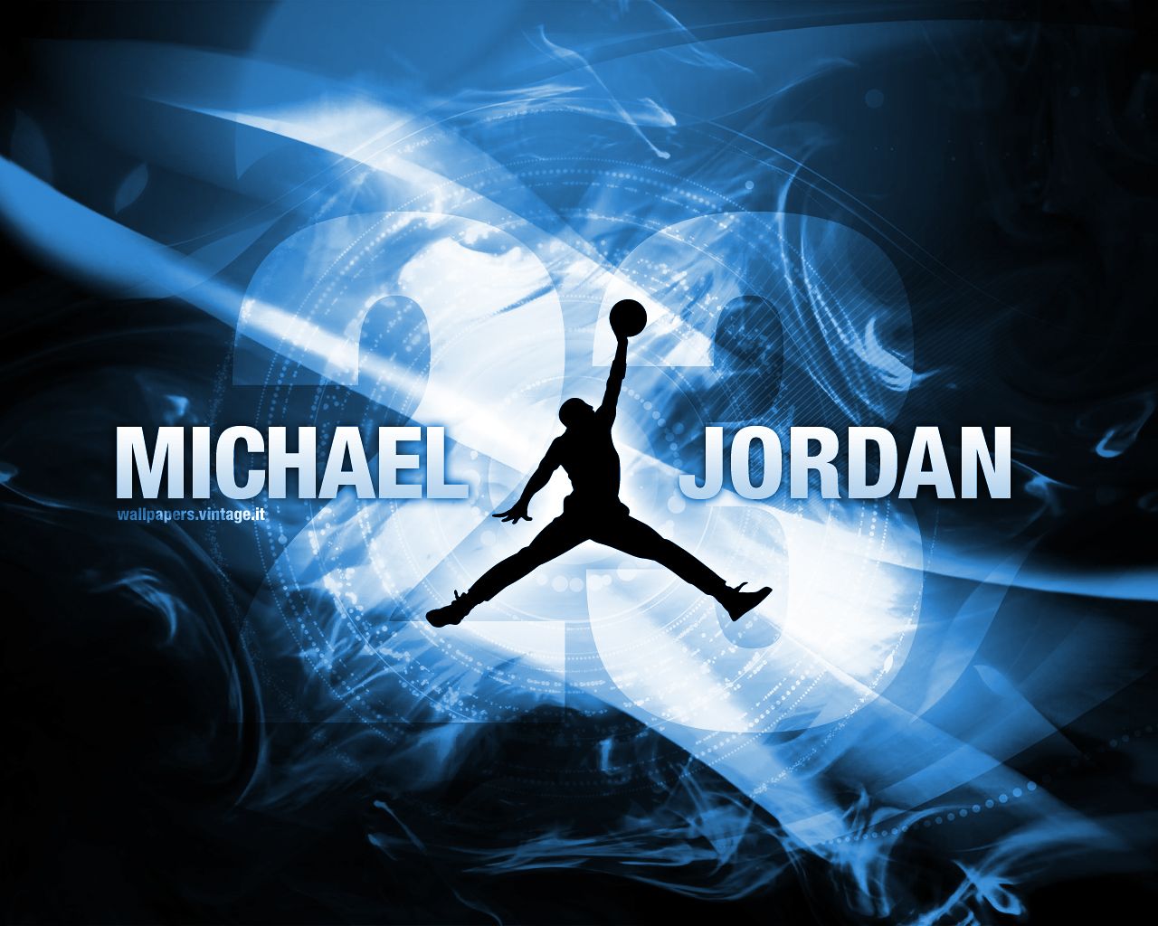 Logo Jordan Flight, sfondo blu, 1280x1024 HD, Desktop