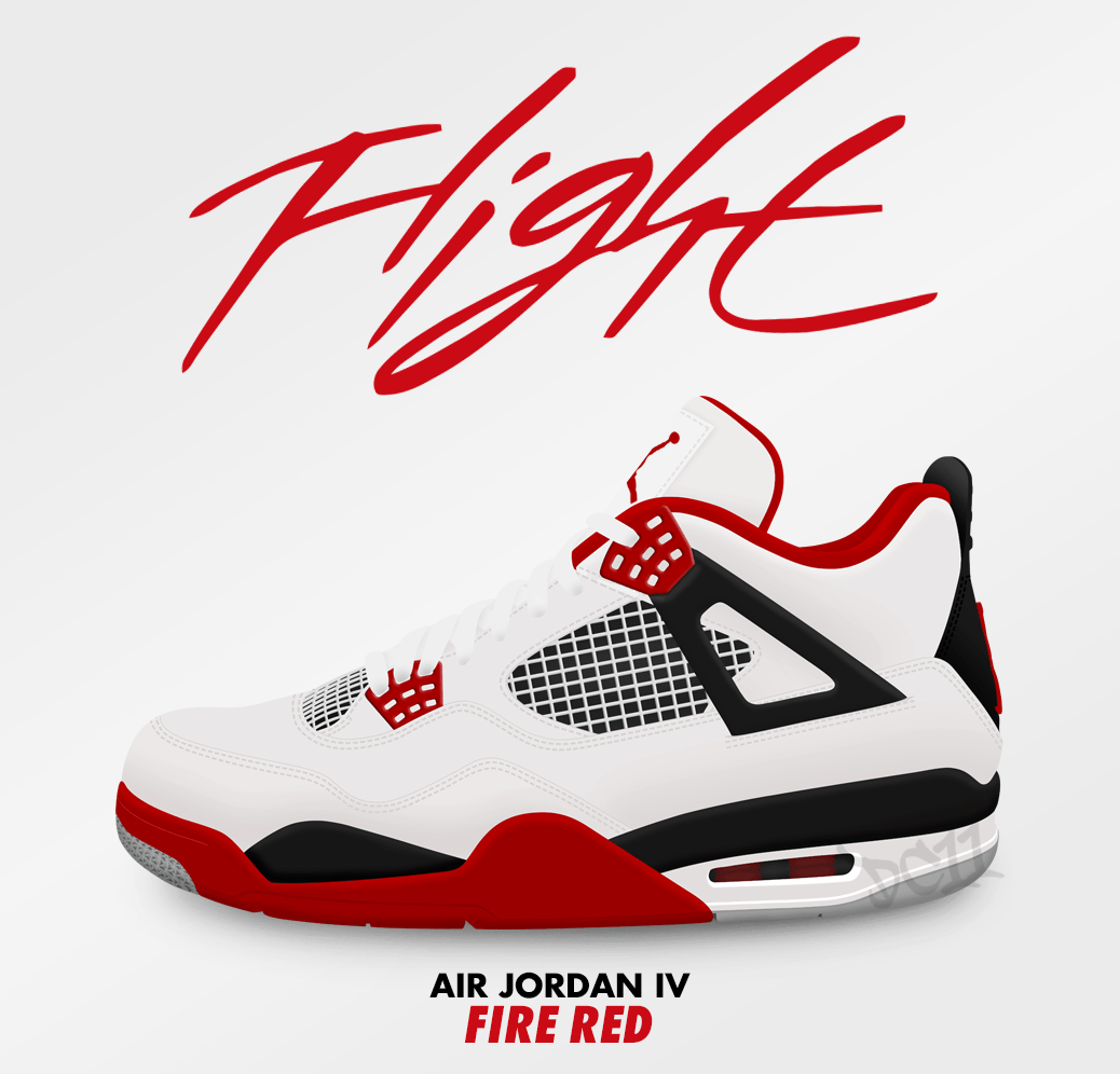 Air Jordan IV Fire Red, sneaker, 1038x996 HD, PC