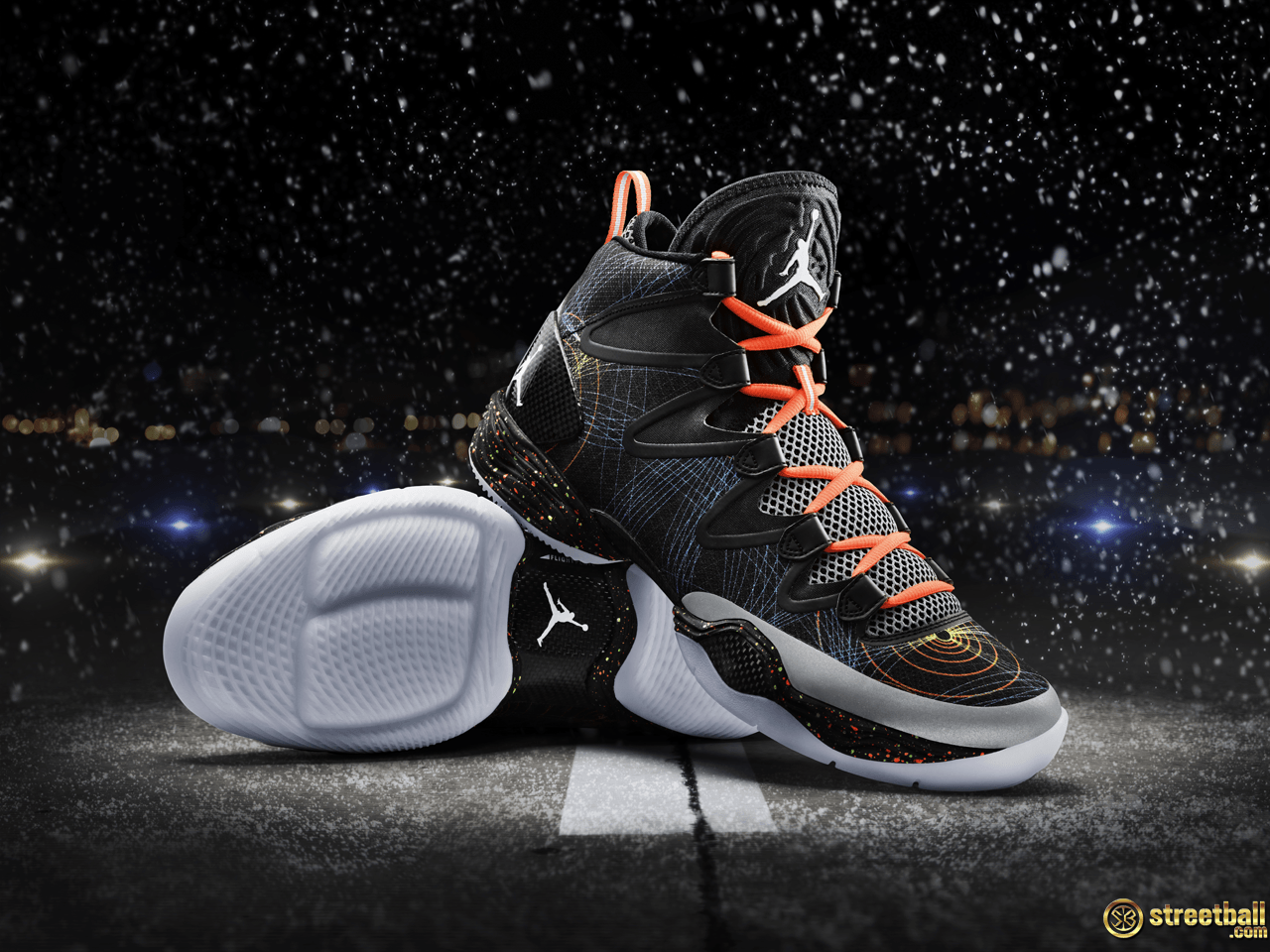 Scarpe Jordan nere con logo, 1280x960 HD, Desktop