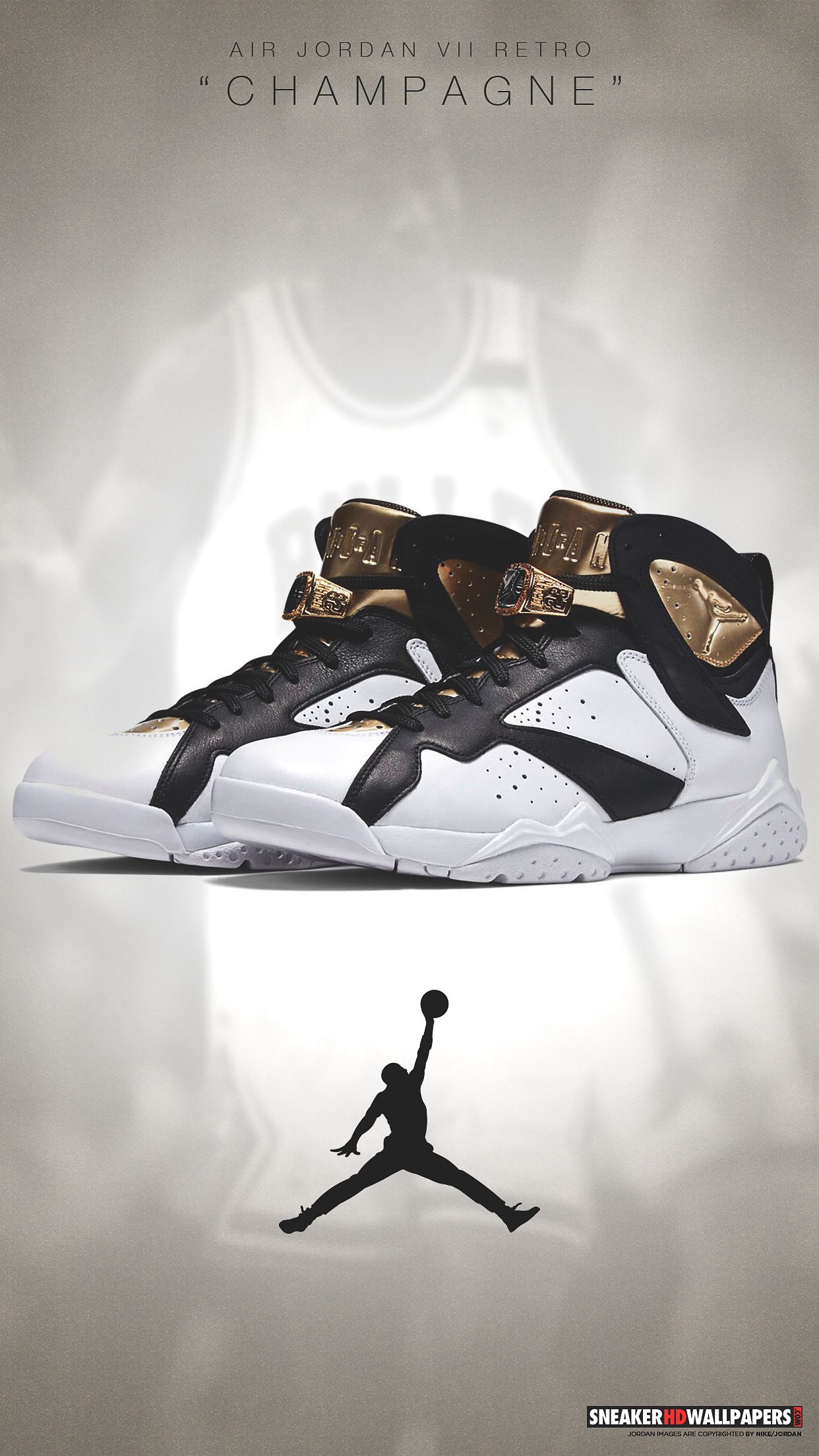 Sneaker Air Jordan Champagne, 1242x2208 Verticale, iPhone