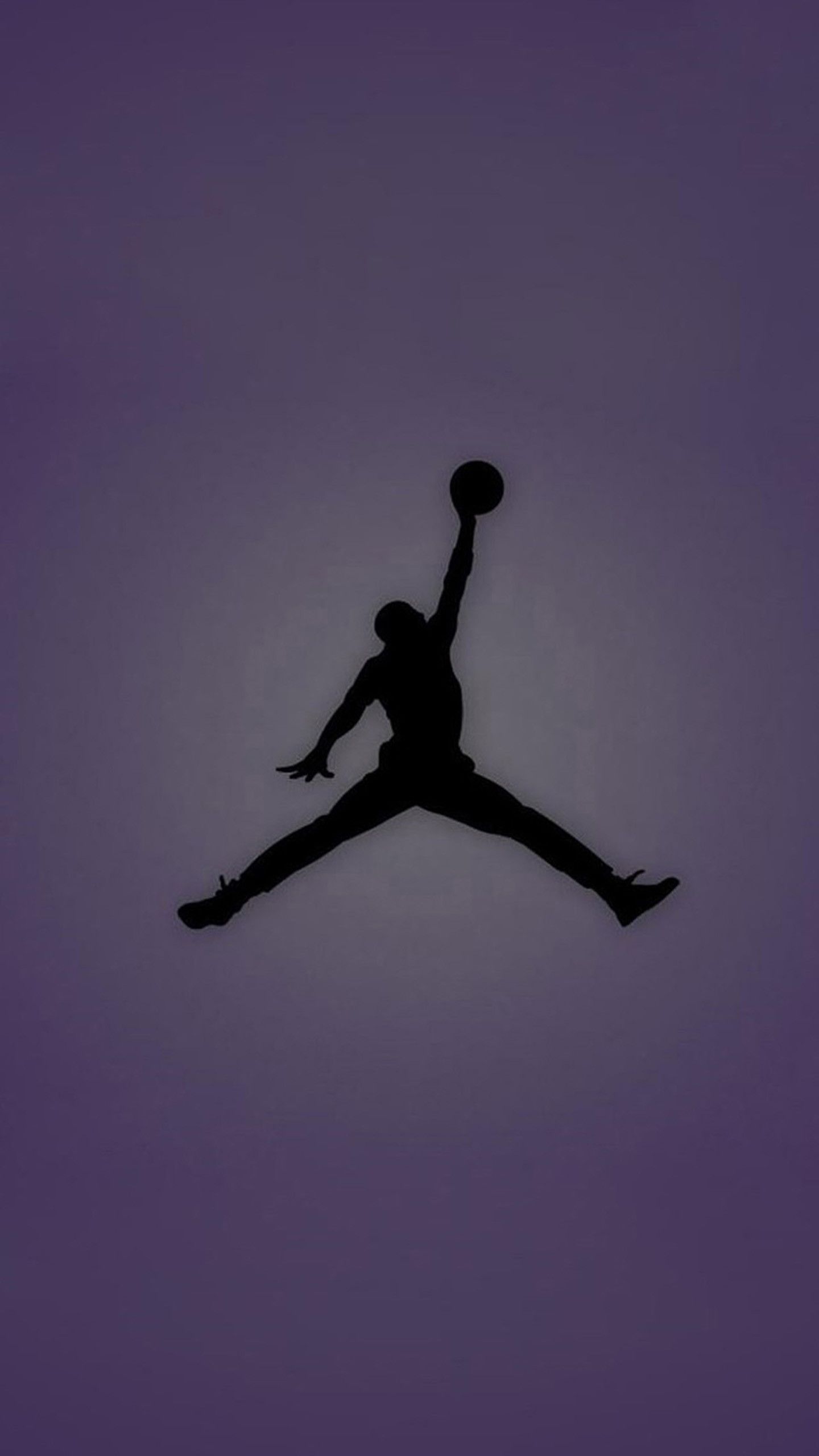 Logo Jordan silhouette viola, 1440x2560 Full HD Verticale, iPhone Air