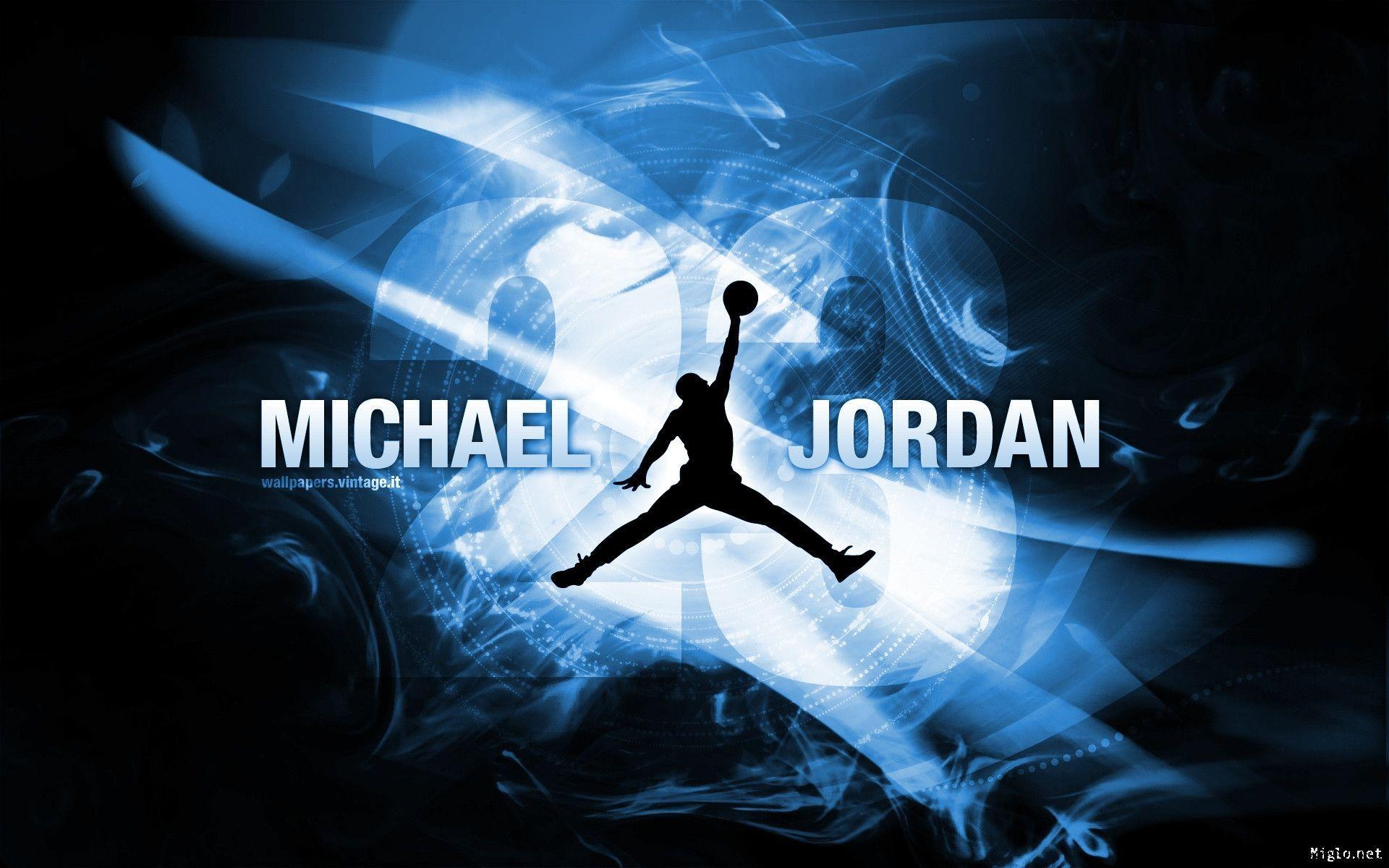 Logo Jordan blu luminoso, 1920x1200 Full HD+, iMac